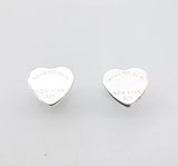 Brand Style 925 Sterling Silver Heart Stud Earring