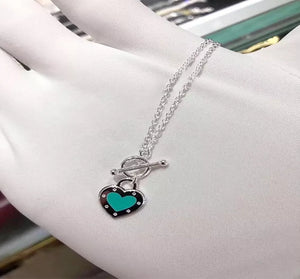 Brand Style Mint Heart Charm Necklace