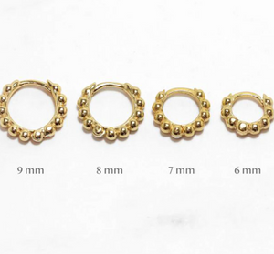 Cute Sterling Silver and Gold Hoop Earring