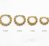 Cute Sterling Silver and Gold Hoop Earring