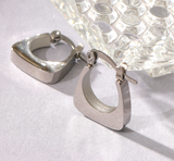 316L Stainless Steel Jewelry  Square Hoop Earring