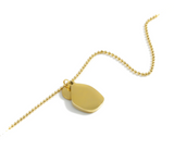 Stainless Double Layer Natural Shell Pendant Gold Necklace