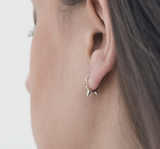 Fashionable Spiky Zircon Hoop Earring