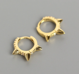 Fashionable Spiky Zircon Hoop Earring