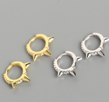 Fashionable Spiky Zircon Hoop Earring