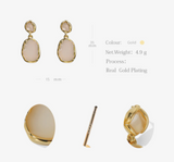 Elegant Golden Dangle Earring