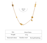 Stylish Stainless Steel Lucky Charm Necklace