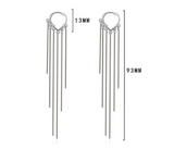 925 Sterling Silver Long Tessle Earring