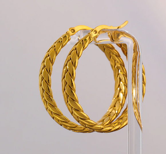 Stainless Steel Hoop Earring