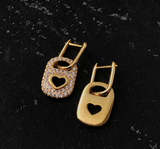 High Quality APM Brand Style Paved Can Tap Earring