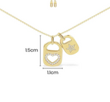 High Quality APM Brand Style Heart & Star Can Tab Necklace