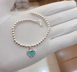 Brand Style High Quality Mint Heart Charm Bracelet